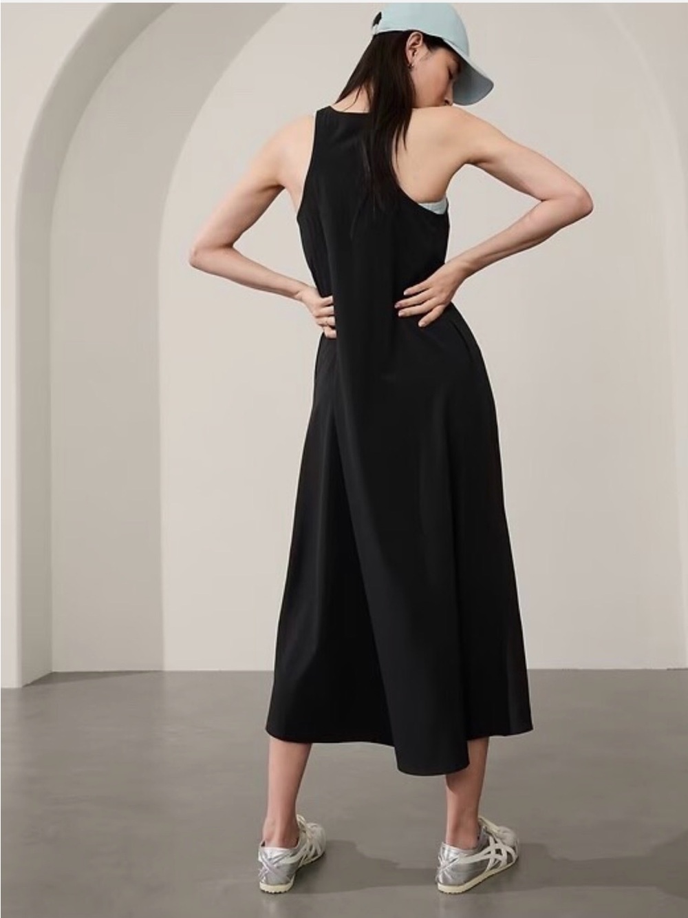 Athleta Presido Traveler Black Sleeveless Dress - Picture 2 of 9